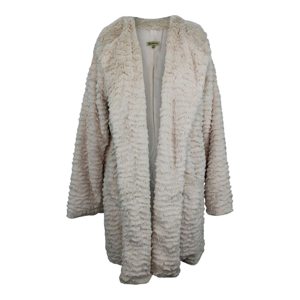 Democracy Faux Fur Jacket sz L Teddy Coat NWT $98